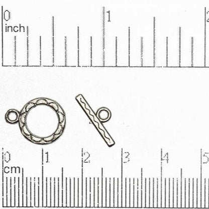 12mm Ring w/15mm Bar Toggle Clasp available in Multiple Finishes - CBS12/4112