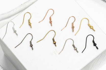 French Ear Wire for Making Earrings- Available in Many Finishes - Sold by the Dozen - EW5000