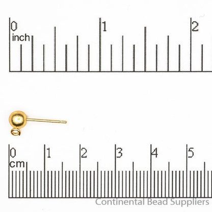 5mm Ball Post Earwire. Sold by the Dozen - EW5007POST