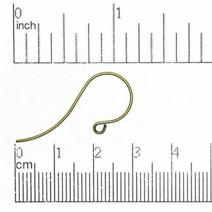 Shepherd Hook French Ear Wire. Sold by the Dozen - EW5008