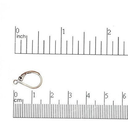 15mm x 10mm Leverback Earwire. Sold by the Dozen - EW5009
