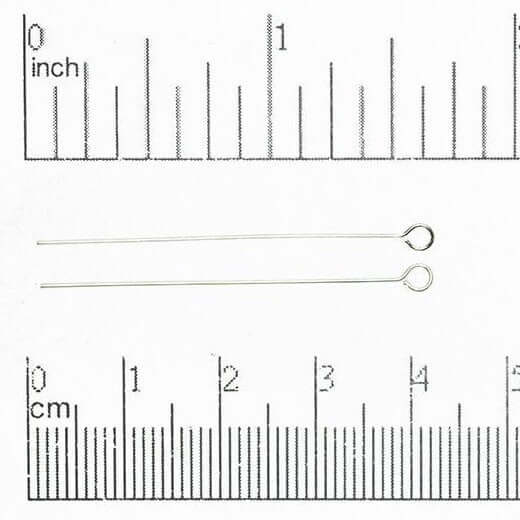 1.5 Inch Eye Pin - 20 Gauge Dead Soft Wire available in Multiple Colors sold by 1/4lb - E/P1.5DS