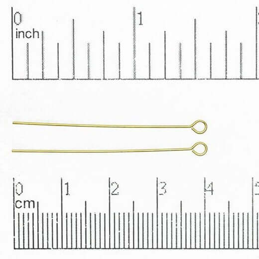 1.5 Inch Eye Pin - 20 Gauge Dead Soft Wire available in Multiple Colors sold by 1/4lb - E/P1.5DS