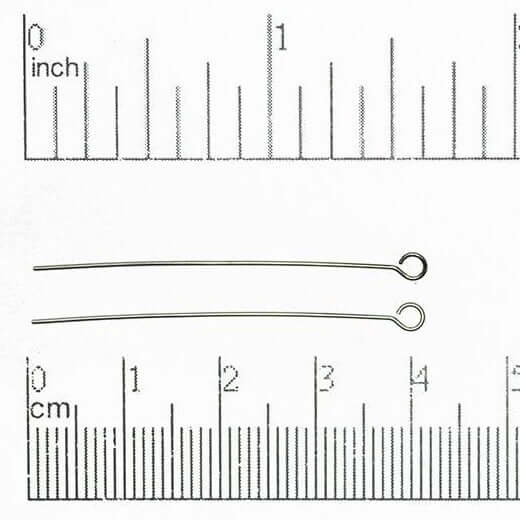 1.5 Inch Eye Pin - 20 Gauge Dead Soft Wire available in Multiple Colors sold by 1/4lb - E/P1.5DS