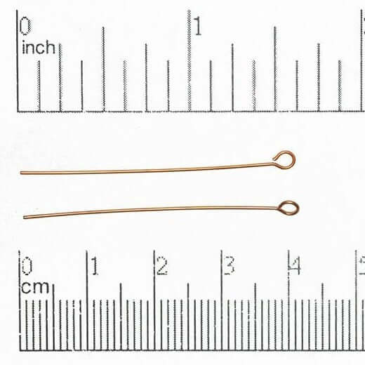 1.5 Inch Eye Pin - 20 Gauge Dead Soft Wire available in Multiple Colors sold by 1/4lb - E/P1.5DS
