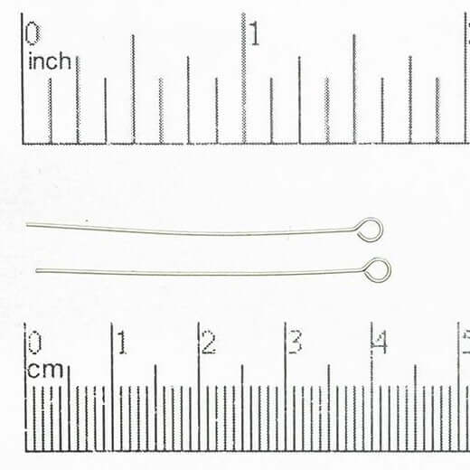 1.5 Inch Eye Pin - 20 Gauge Dead Soft Wire available in Multiple Colors sold by 1/4lb - E/P1.5DS