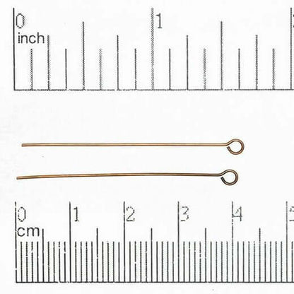 1.5 Inch Eye Pin - 20 Gauge Dead Soft Wire available in Multiple Colors sold by 1/4lb - E/P1.5DS