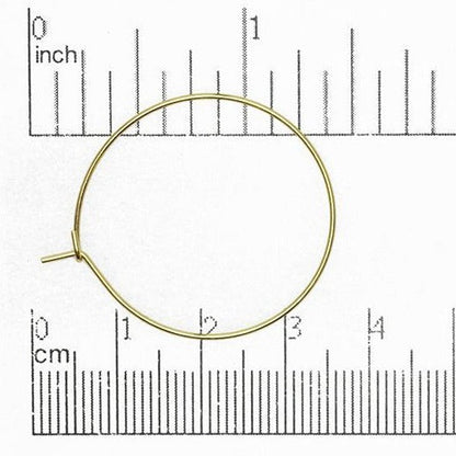 30mm Hoop & Oval Ear Wire. Sold by the Dozen - EW5010
