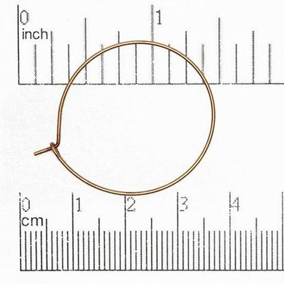 30mm Hoop & Oval Ear Wire. Sold by the Dozen - EW5010