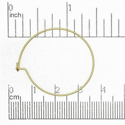 30mm Hoop & Oval Ear Wire. Sold by the Dozen - EW5010