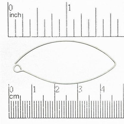 44mm V-Shaped Ear Wire. Sold by the Dozen - EW5011