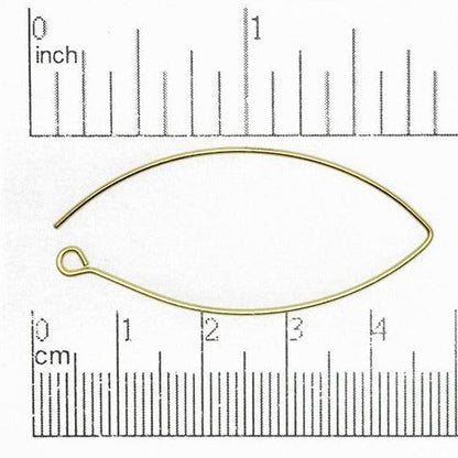 44mm V-Shaped Ear Wire. Sold by the Dozen - EW5011