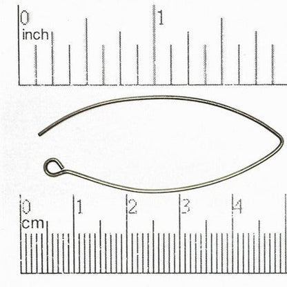 44mm V-Shaped Ear Wire. Sold by the Dozen - EW5011