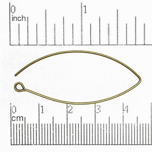 44mm V-Shaped Ear Wire. Sold by the Dozen - EW5011