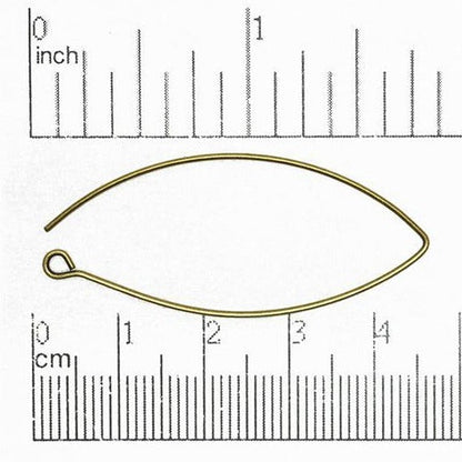 44mm V-Shaped Ear Wire. Sold by the Dozen - EW5011