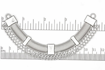 109mm Contemporary Collar Pendant - Made of Pewter - 2 Loops and 43 Holes - Available in 5 Finishes - K97