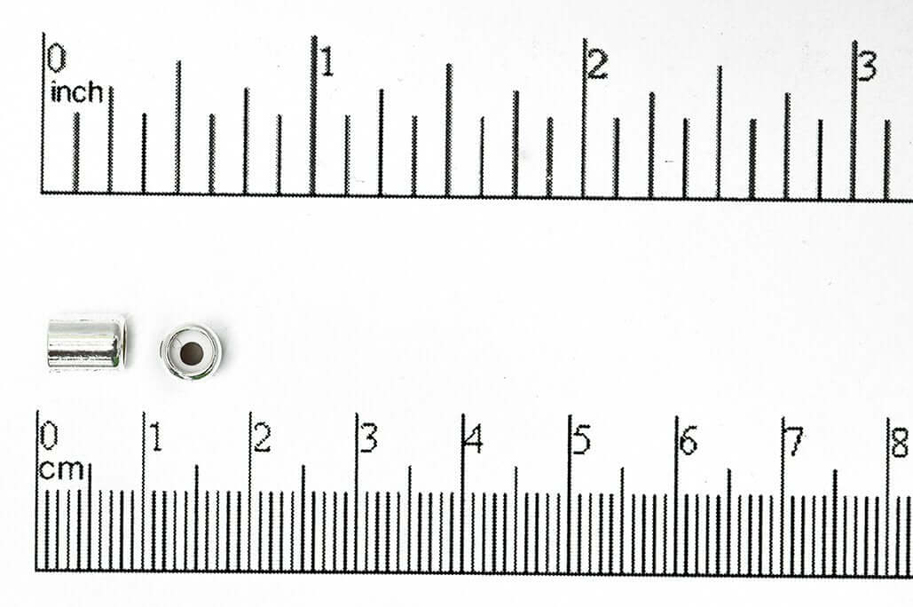 7mm x 5mm Barrel Shaped String-On Clasp w/Silicone Grommet sold by the Piece - SOC 2