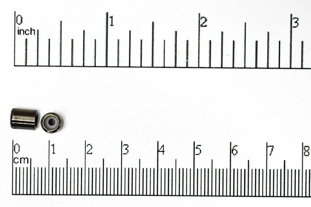 7mm x 5mm Barrel Shaped String-On Clasp w/Silicone Grommet sold by the Piece - SOC 2