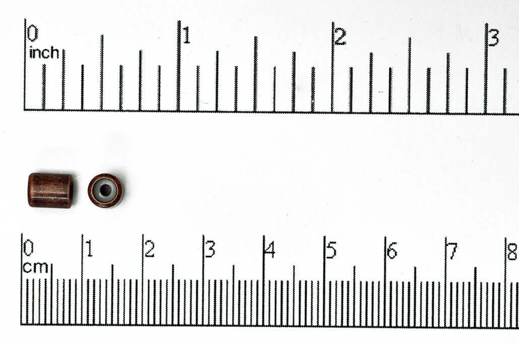 7mm x 5mm Barrel Shaped String-On Clasp w/Silicone Grommet sold by the Piece - SOC 2