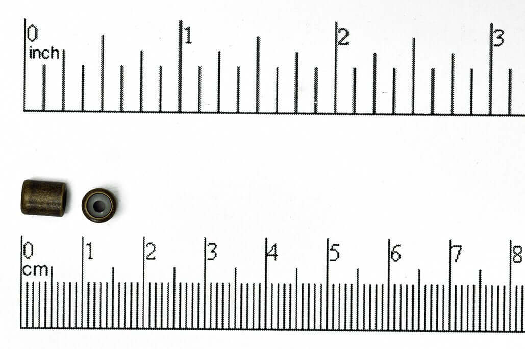 7mm x 5mm Barrel Shaped String-On Clasp w/Silicone Grommet sold by the Piece - SOC 2