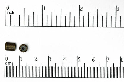 7mm x 5mm Barrel Shaped String-On Clasp w/Silicone Grommet sold by the Piece - SOC 2