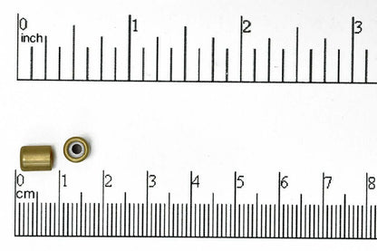 7mm x 5mm Barrel Shaped String-On Clasp w/Silicone Grommet sold by the Piece - SOC 2